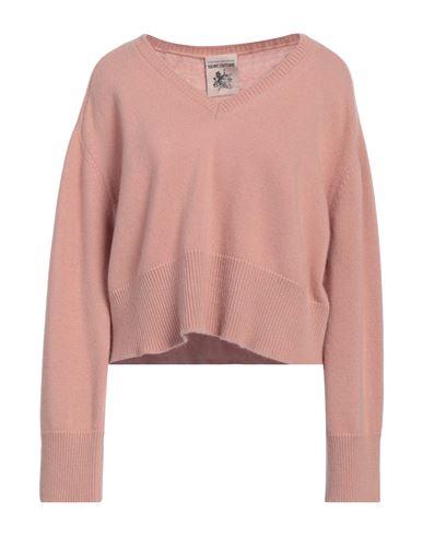 SEMICOUTURE SEMICOUTURE WOMAN SWEATER PINK SIZE L VIRGIN WOOL, CASHMERE 