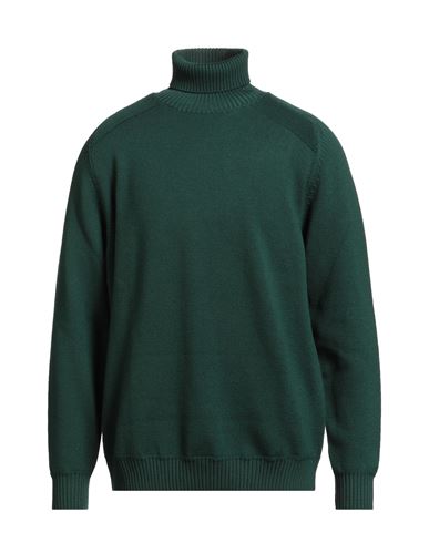 Jeordie's Man Turtleneck Green Size Xxl Merino Wool In Green