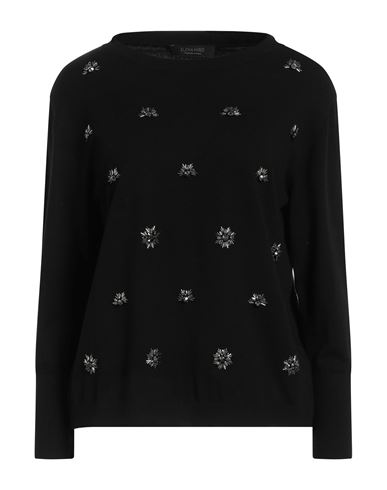 Elena Miro' Elena Mirò Woman Sweater Black Size L Viscose, Polyester