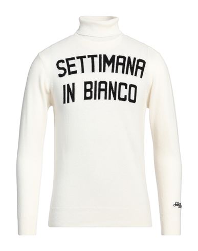 MC2 SAINT BARTH MC2 SAINT BARTH MAN TURTLENECK OFF WHITE SIZE L WOOL, VISCOSE, CASHMERE, POLYAMIDE 