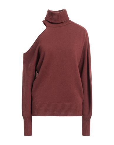 Essentiel Antwerp Woman Turtleneck Cocoa Size M Acrylic, Polyamide, Alpaca Wool, Mohair Wool In Brown