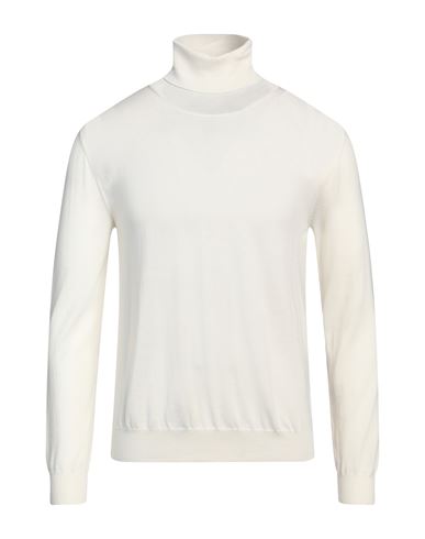 Valentino Garavani Man Turtleneck Cream Size M Virgin Wool In White