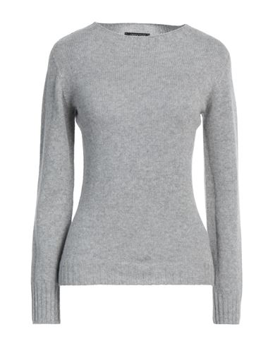 Aragona Woman Sweater Grey Size 8 Wool, Cashmere In Gray