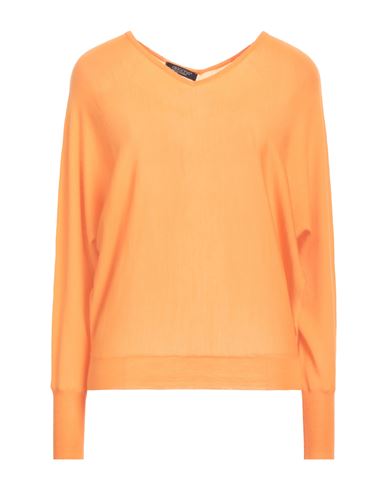 Aragona Woman Sweater Orange Size 10 Merino Wool