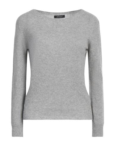 Aragona Woman Sweater Grey Size 10 Cashmere In Gray