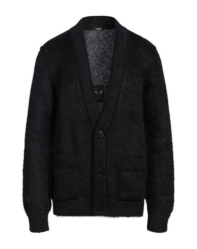 Balmain Man Cardigan Black Size Xxl Mohair Wool, Polyamide, Virgin Wool, Wool