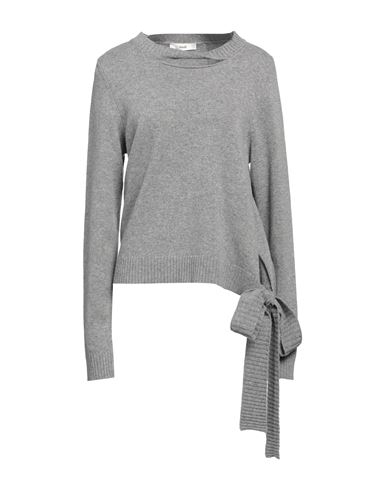 Suoli Woman Sweater Grey Size 8 Virgin Wool, Viscose, Polyamide, Cashmere In Gray