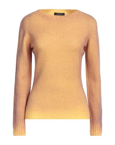 Aragona Woman Sweater Camel Size 8 Wool, Cashmere In Orange