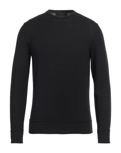 Vneck Man Sweater Black Size 36 Merino Wool In Black