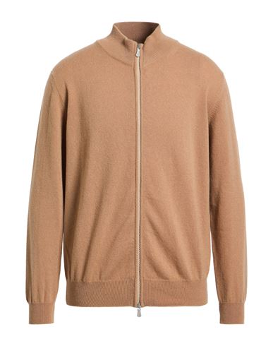 Eleventy Man Cardigan Sand Size L Cashmere In Neutral