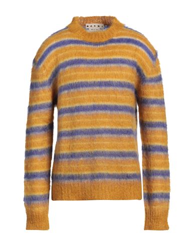 Marni Man Sweater Camel Size 40 Mohair Wool, Polyamide