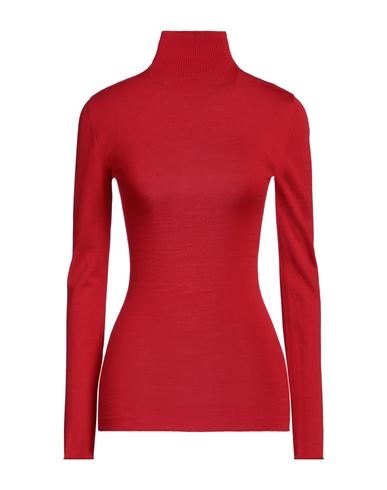 Marni Woman Turtleneck Tomato Red Size 4 Virgin Wool In Tomato Red