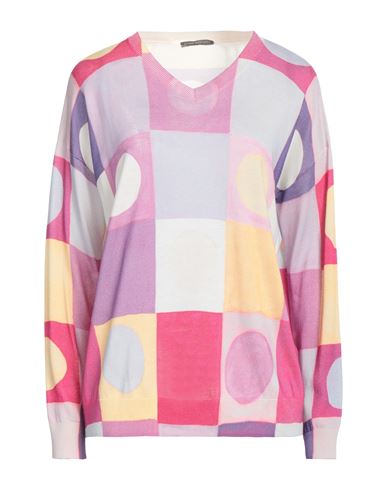 In Bed With You Woman Sweater Mauve Size L Cotton, Silk In Purple