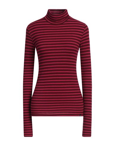 Ottod'ame Woman Turtleneck Burgundy Size 4 Viscose, Elastane