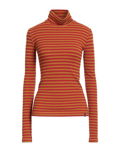 Ottod'ame Woman Turtleneck Camel Size 6 Viscose, Elastane