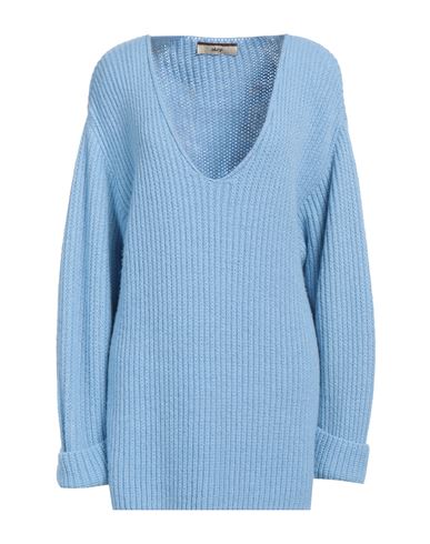 Akep Woman Sweater Sky Blue Size S Acrylic, Wool, Viscose, Polyester, Alpaca Wool In Blue