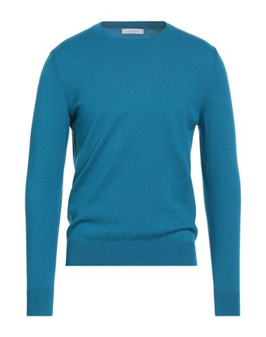 Diktat Man Sweater Deep Teal Size 3xl Viscose, Polyamide, Acrylic, Cashmere In Blue