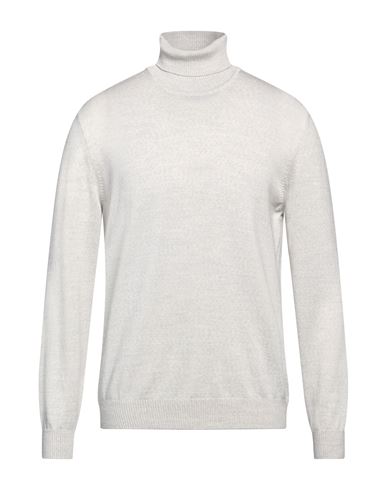 Luigi Borrelli Napoli Man Turtleneck Light Grey Size 42 Virgin Wool In Grey