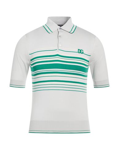 DOLCE&GABBANA Poloshirt Herren Hellgrau 44 Herren