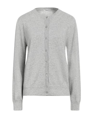 Kangra Cashmere Kangra Woman Cardigan Light Grey Size 12 Wool, Silk, Cashmere In Grey