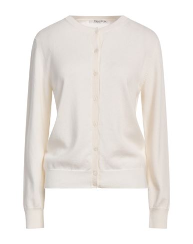Kangra Cashmere Kangra Woman Cardigan Ivory Size 10 Wool, Silk, Cashmere