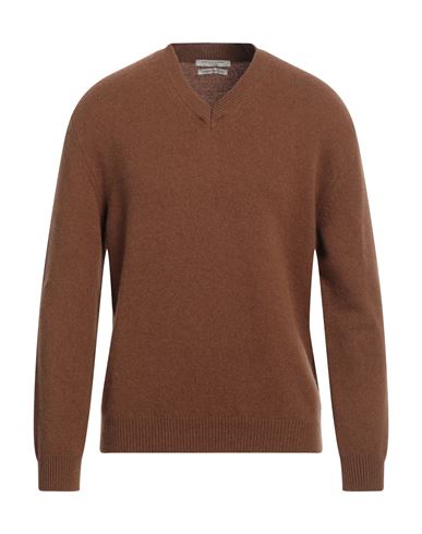 Daniele Fiesoli Cashmere Upcycled Man Sweater Camel Size M Cashmere In Beige