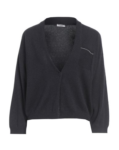 Shop Peserico Woman Cardigan Midnight Blue Size 4 Virgin Wool, Silk, Cashmere