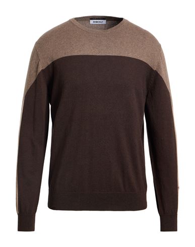 Shockly Man Sweater Chocolate Brown Size 36 Cotton, Cashmere In Brown