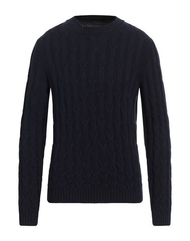 Daniele Fiesoli Man Sweater Midnight Blue Size Xxl Baby Alpaca Wool, Wool, Polyamide In Blue