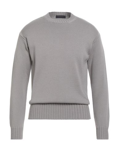 Daniele Fiesoli Man Sweater Taupe Size M Merino Wool, Acrylic In Gray