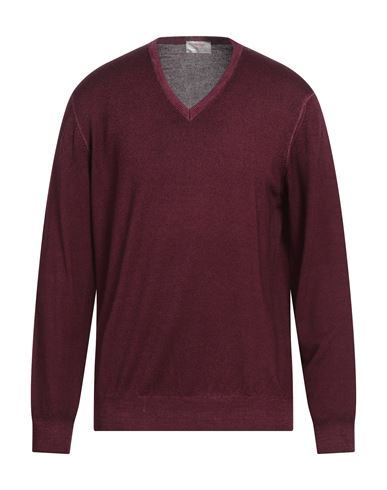 Gran Sasso Man Sweater Plum Size 44 Virgin Wool In Purple