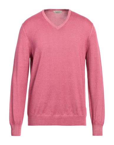 Gran Sasso Man Sweater Magenta Size 42 Virgin Wool In Magenta