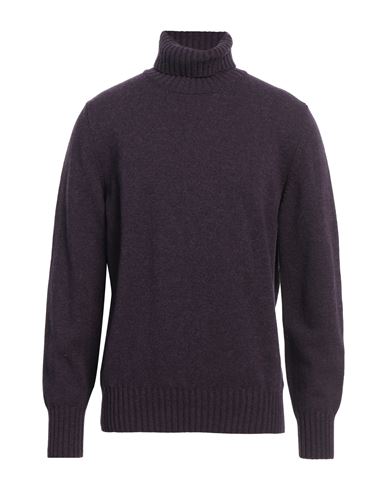 Doppiaa Man Turtleneck Plum Size 46 Wool, Polyamide In Purple