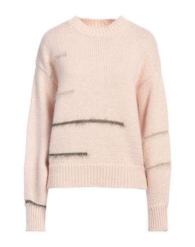 Alysi Woman Sweater Light Pink Size M Acrylic, Alpaca Wool, Wool, Viscose, Textile Fibers In Pink