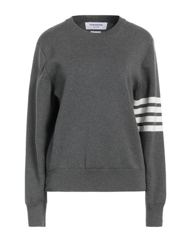 Thom Browne 4-bar Stripe Wool Sweater In Grey