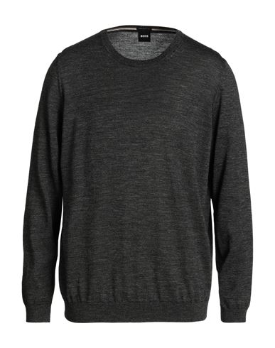 HUGO BOSS BOSS MAN SWEATER CHARCOAL SIZE 3XL VIRGIN WOOL 