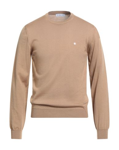 Manuel Ritz Man Sweater Camel Size Xxl Wool In Brown
