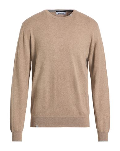 Shockly Man Sweater Beige Size 40 Cotton, Cashmere In Neutral