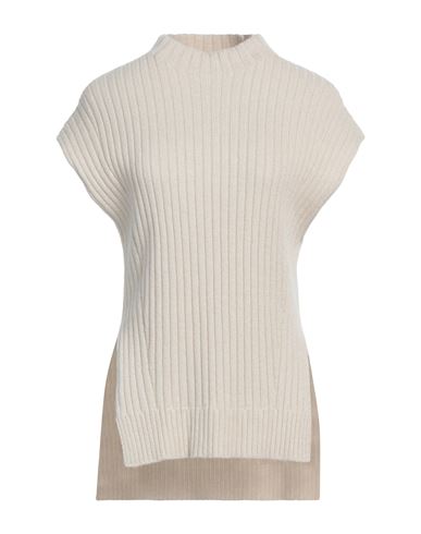 Peserico Easy Woman Turtleneck Beige Size 6 Wool, Cashmere, Polyester In Beige