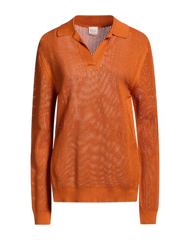 Tod's Woman Sweater Rust Size L Cotton In Orange