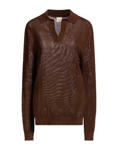 Tod's Woman Sweater Chocolate Brown Size M Cotton In Brown