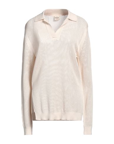 Tod's Woman Sweater Ivory Size M Cotton In White
