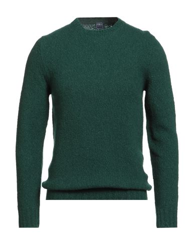 Fedeli Man Sweater Green Size 40 Virgin Wool, Cashmere, Polyamide In Green