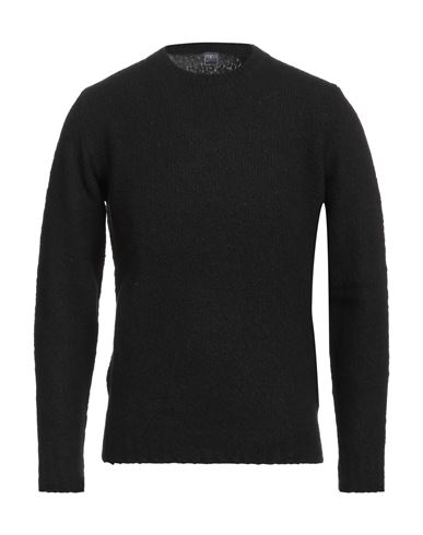 Fedeli Man Sweater Black Size 44 Virgin Wool, Cashmere, Polyamide In Black