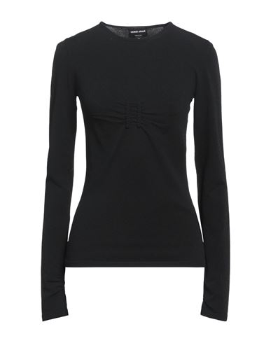 Shop Giorgio Armani Woman Sweater Black Size 10 Viscose, Polyester, Polyamide, Elastane