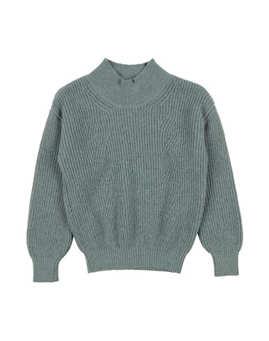 Aymara Babies'  Toddler Girl Turtleneck Sage Green Size 6 Alpaca Wool, Polyamide, Merino Wool