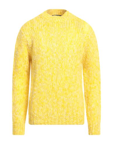 Shop Daniele Fiesoli Man Sweater Yellow Size M Wool