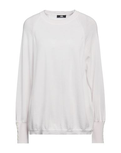 Alpha Studio Woman Sweater Light Grey Size 10 Merino Wool In Grey