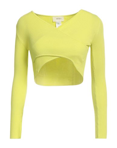 Vicolo Woman Sweater Lime Green Size Onesize Viscose, Polyester