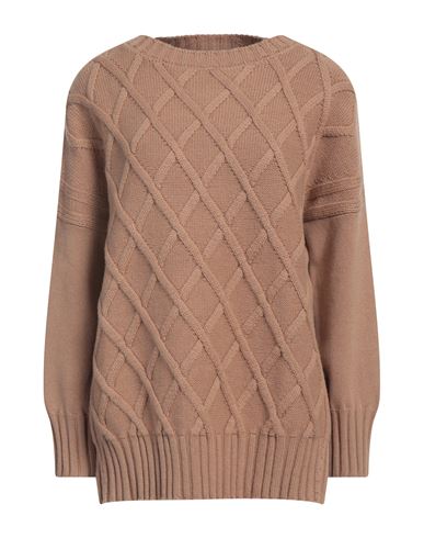 D Exterior D. Exterior Woman Sweater Camel Size Xs Merino Wool, Silk, Cashmere In Multi
